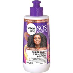 CREME PARA PENTEAR SOS CACHOS SUPER OLEOS SALON LINE 300ML