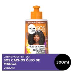 CREME PARA PENTEAR SOS CACHOS OLEO DE MANGA SALON LINE 300ML