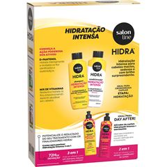 KIT SHAMPOO E CONDICIONADOR HIDRA D-PANTENOL E MIX DE VITAMINAS SALON LINE 300ML