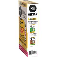 KIT SHAMPOO E CONDICIONADOR HIDRA D-PANTENOL E MIX DE VITAMINAS SALON LINE 300ML