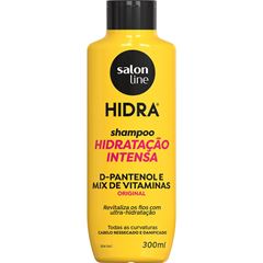 KIT SHAMPOO E CONDICIONADOR HIDRA D-PANTENOL E MIX DE VITAMINAS SALON LINE 300ML