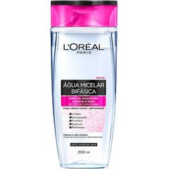 AGUA MICELAR LOREAL BIFASICA PARA LIMPEZA PELE 200