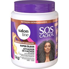 ATIVADOR DE CACHOS SOS CACHOS SUPER OLEOS SALON LINE 1KG