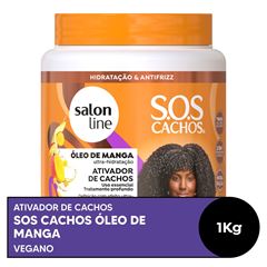 ATIVADOR DE CACHOS SOS CACHOS OLEO DE MANGA SALON LINE 1KG