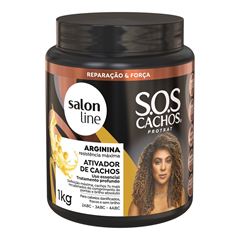 ATIVADOR DE CACHOS SOS CACHOS ARGININA RESISTENCIA MAXIMA SALON LINE 1KG