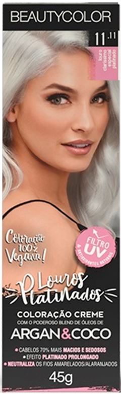 Tintura Beauty Color Individual 11.11 Louro Claríssimo Platinado