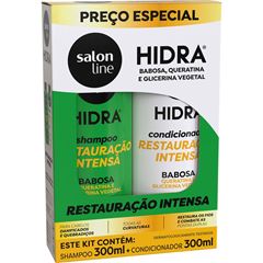 KIT SHAMPOO E CONDICIONADOR HIDRA BABOSA SALON LINE 300ML