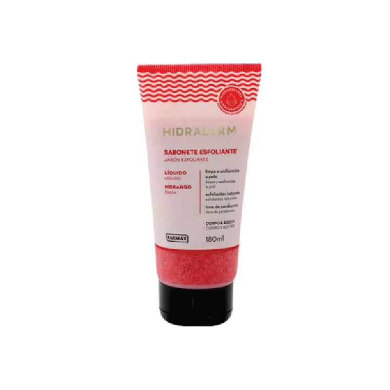 Sabonete Líquido Hidraderm Esfoliante Morango