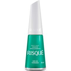 Esmalte Risqué Cremoso Verde de Verdade (solto)