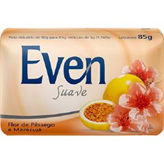 SABONETE EVEN SUAVE FLOR PESSEGO/MARACUJA 85G