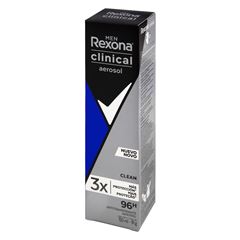 Desodorante Aerosol Rexona Clinical Masculino Clean 150ml