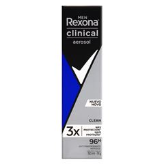 Desodorante Aerosol Rexona Clinical Masculino Clean 150ml