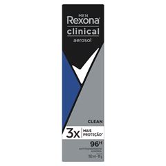 Desodorante Aerosol Rexona Clinical Masculino Clean 150ml