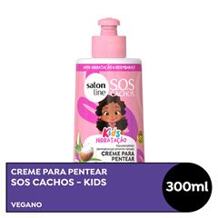 CREME PARA PENTEAR SOS CACHOS KIDS HIDRATACAO SALON LINE 300ML