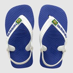 Sandália Havaianas Baby Brasil Logo Azul Naval 22