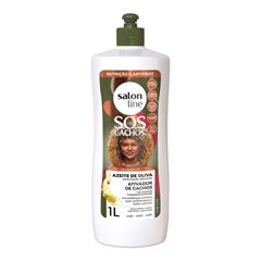 ATIVADOR DE CACHOS SOS CACHOS AZEITE DE OLIVA SALON LINE 1L