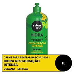 CREME PARA PENTEAR HIDRA RESTAURACAO INTENSA SALON LINE 1 LITRO