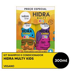 KIT SHAMPOO E CONDICIONADOR HIDRA MULTY KIDS SALON LINE 300ML