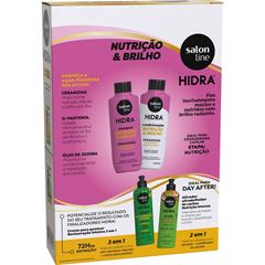 KIT SHAMPOO E CONDICIONADOR HIDRA CERAMIDA SALON LINE 300ML