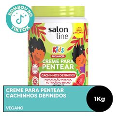 CREME PARA PENTEAR KIDS CACHINHOS DEFINIDOS SALON LINE 1KG