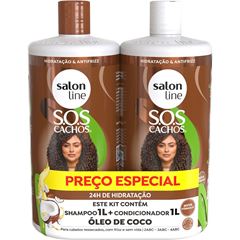 Shampoo + Condicionador Salon Line SOS To Podendo Coco