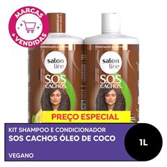 Shampoo + Condicionador Salon Line SOS To Podendo Coco