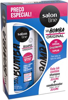 Shampoo + Condicionador Salon Line SOS Bomba 200ml Kit