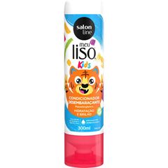 CONDICIONADOR MEU LISO KIDS DESEMBARACANTE HIDRATACAO E BRILHO SALON LINE 300ML