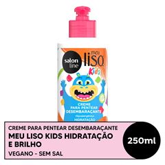 CREME DE PENTEAR MEU LISO KIDS DESEMBARACANTE HIDRATACAO E BRILHO SALON LINE 250ML