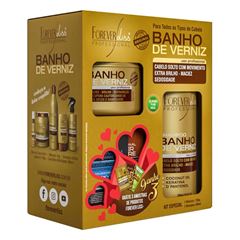 Kit Shampoo e Máscara Forever Liss Banho de Verniz