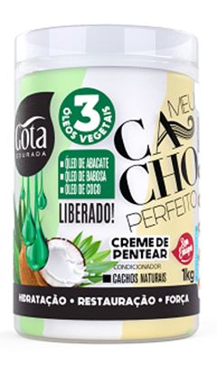 Creme para Pentear Gota Dourada Meu Cacho Perfeito Abacate e Babosa