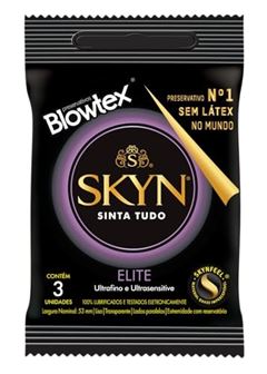Preservativo Blowtex Skyn Elite com 3 Unidades