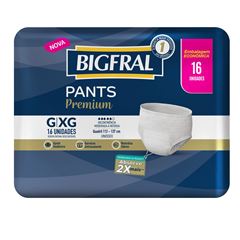 FRALDA DESCARTAVEL GERIATRICA BIGFRAL PANTS GD/XG COM 16