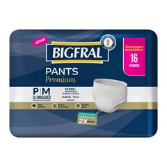 FRALDA DESCARTAVEL GERIATRICA BIGFRAL PANTS PQ/MD COM 16