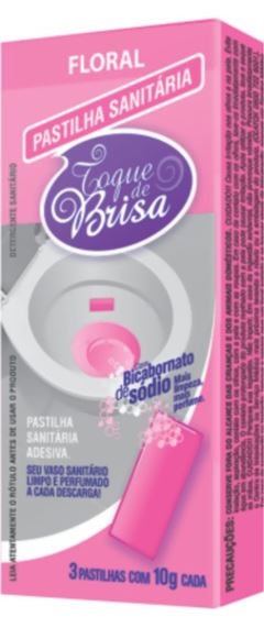 Pastilha Sanitária Politriz Adesiva Floral