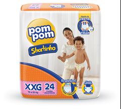 FRALDA DESCARTAVEL POMPOM SHORTINHO JUMBO XXG