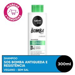 SHAMPOO SOS BOMBA ANTIQUEDA SALON LINE 300ML