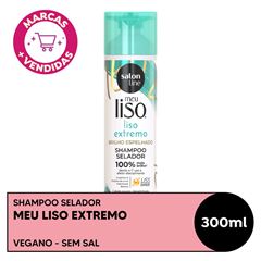 SHAMPOO MEU LISO EXTREMO BRILHO ESPELHADO SALON LINE 300ML