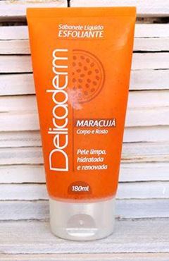 Sabonete Líquido Delicaderm Esfoliante Maracujá 180ml