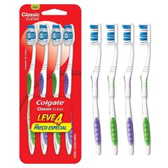 ESCOVA DENTAL COLGATE CLASSIC COM 4 UN