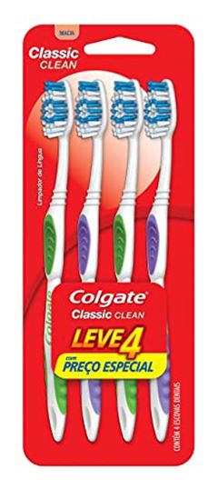 ESCOVA DENTAL COLGATE CLASSIC COM 4 UN