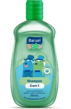 Shampoo Infantil Baruel Baby 2em1 Cabelo Macio 210ml