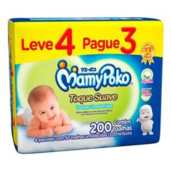 TOALHA UMEDECIDO MAMYPOKO TOQUE SUAVE LEVE + PAGUE -