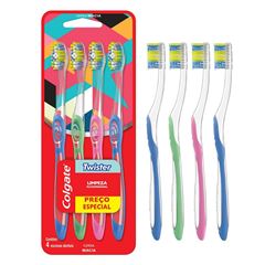 ESCOVA DENTAL COLGATE TWISTER COM 4 UN