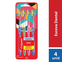 ESCOVA DENTAL COLGATE TWISTER COM 4 UN