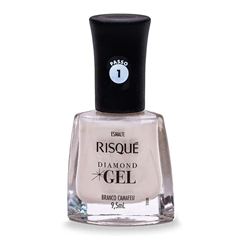 Esmalte Risqué Gel Metálico Branco Camafeu - Solto