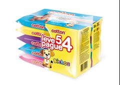 Toalha Umedecida Cotton Line Baby Bichos Leve 5 Pague 4