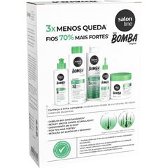 KIT SHAMPOO E CONDICIONADOR SOS BOMBA ANTIQUEDA SALON LINE 200ML