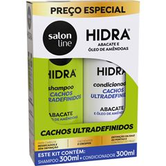 KIT SHAMPOO E CONDICIONADOR HIDRA ABACATE SALON LINE 300ML