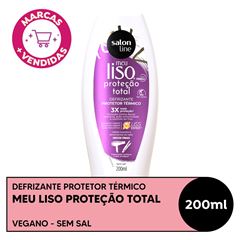 DEFRIZANTE PROTETOR TERMICO MEU LISO PROTECAO TOTAL SALON LINE 200ML